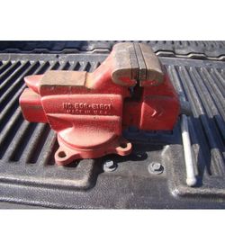 Vintage Craftsman (contact info removed)1 3-1/2"  Swivel Base Bench Vise Anvil Made USA, Like New