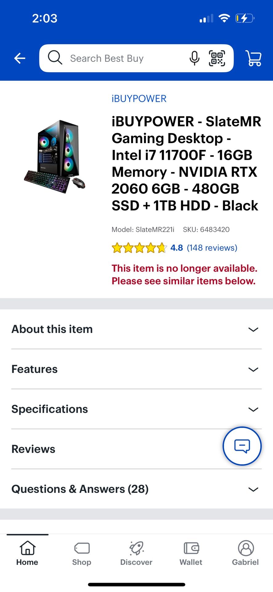 Ibuypower Gaming PC 2060 Computer