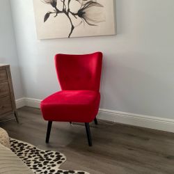 Red Velvet Chair