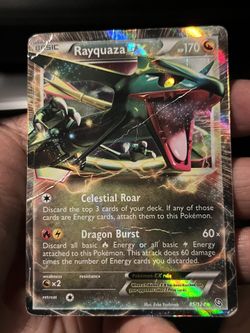 Pokémon TCG Rayquaza EX Full Art Ultra Rare Holo Dragons Exalted 85/124 HP DMG