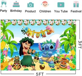 Summer Aloha Backdrop Party Supplies 5x3ft Tropical Beach Tawaii Photo Backgroun