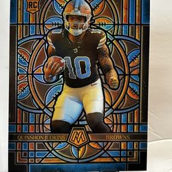 2025 Panini Mosaic - Quinshon Judkins #6 Oversized Jumbo Rookie Stained Glass RC