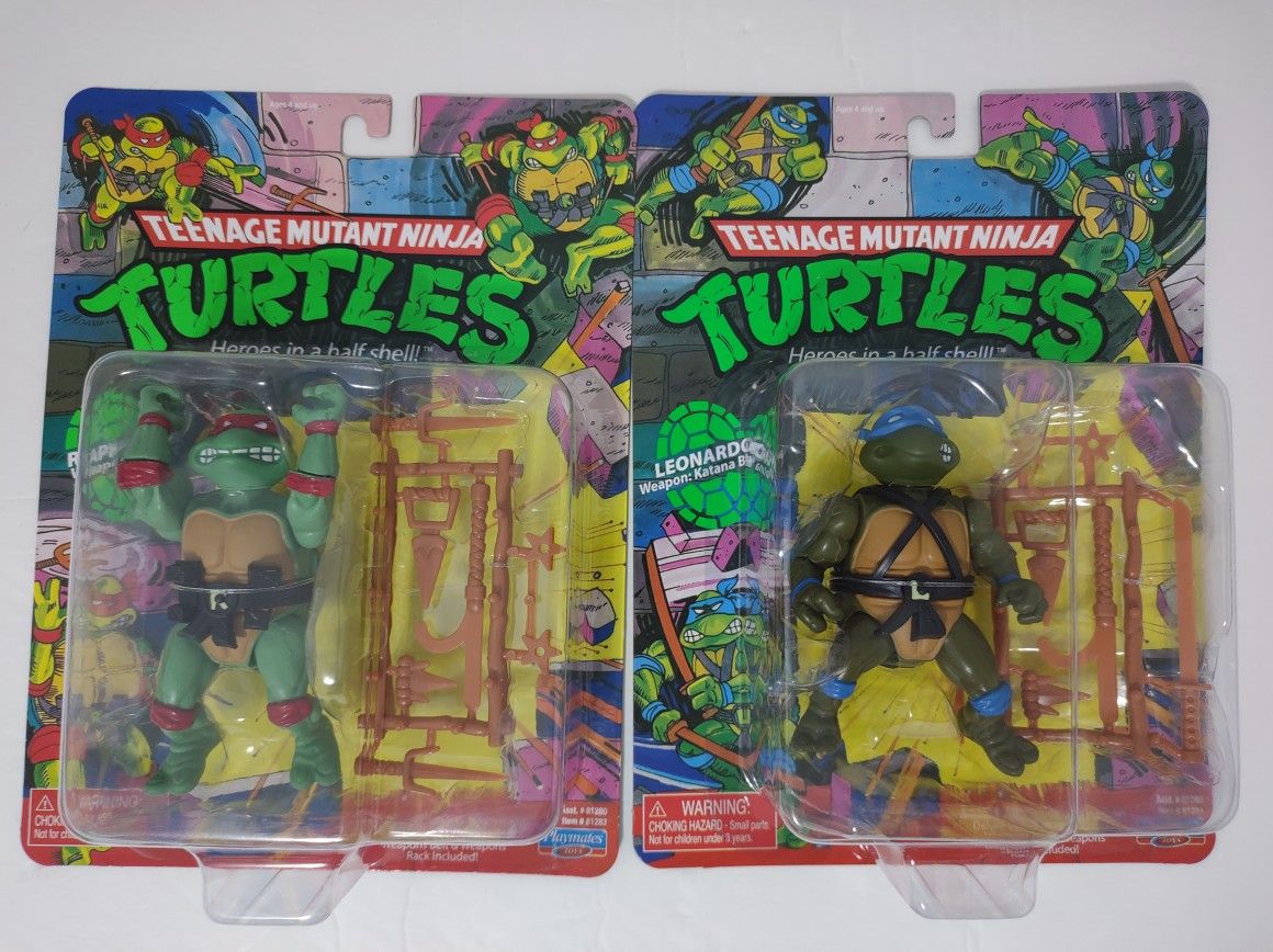 Classic Ninja Turtle Action Figure BUNDLE TMNT Rafael Leonard