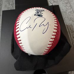 Signed Cal Raleigh Home Run Derby baseball