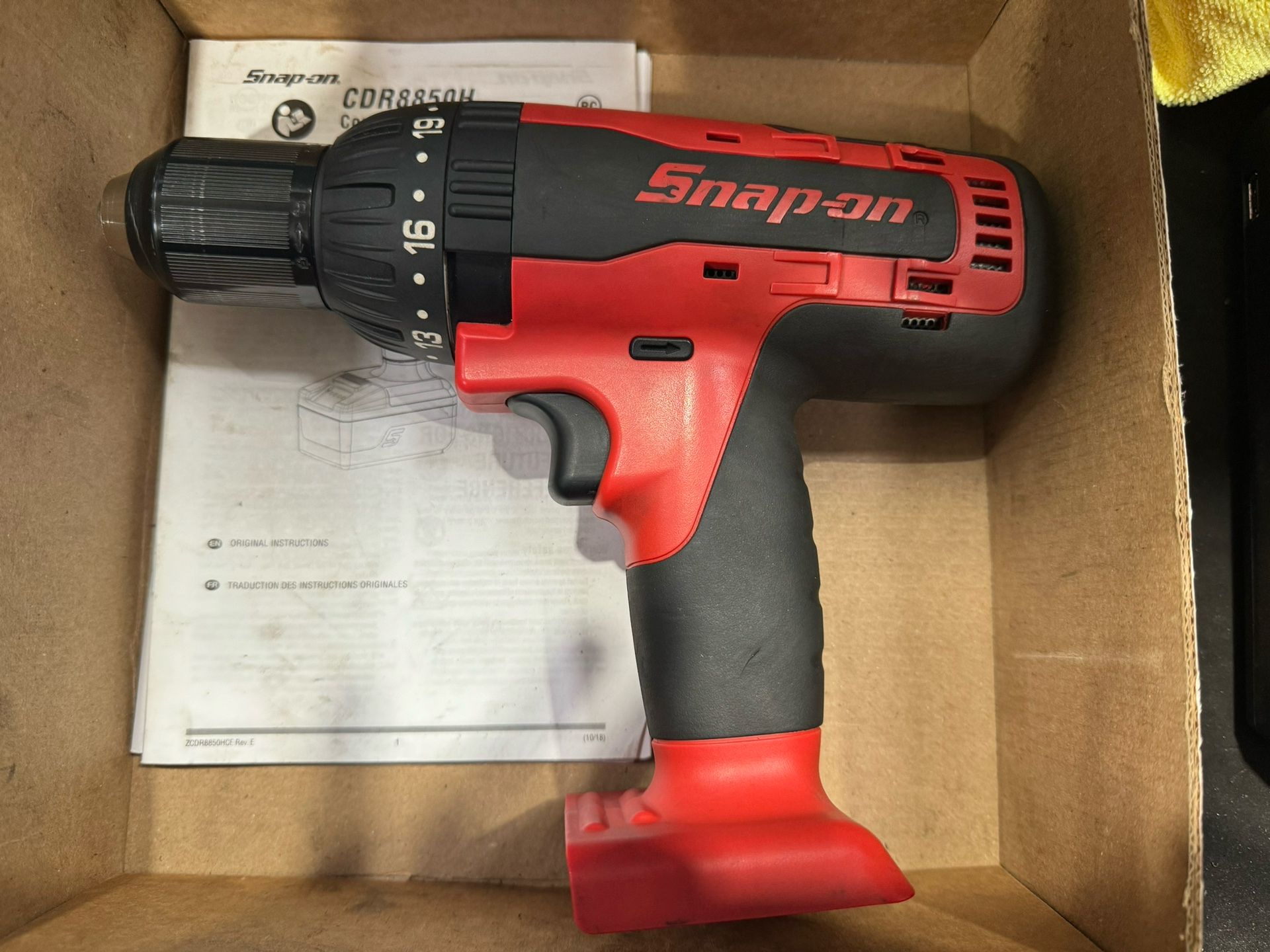 Snap On 18 V 1/2" MonsterLithium Cordless Hammer Drill