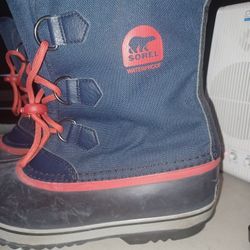 Sorel Snow Boots Yoot Pac Nylon Youth Size 7
