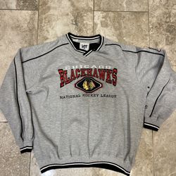 Vintage 90s  Lee Sports Chicago Blackhawks Crewneck Size Large