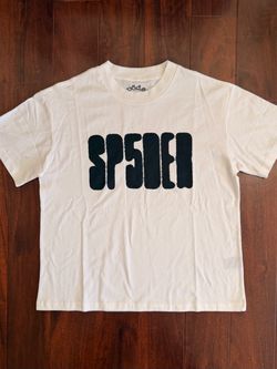Sp5der Classic Font Short Sleeve Tee - White