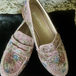 Rhinestone Flat Shoes 