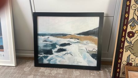 Framed print - abstract beach