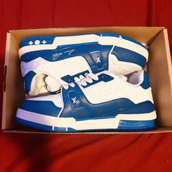 Louis Vuitton Trainer #54 Signature Blue White