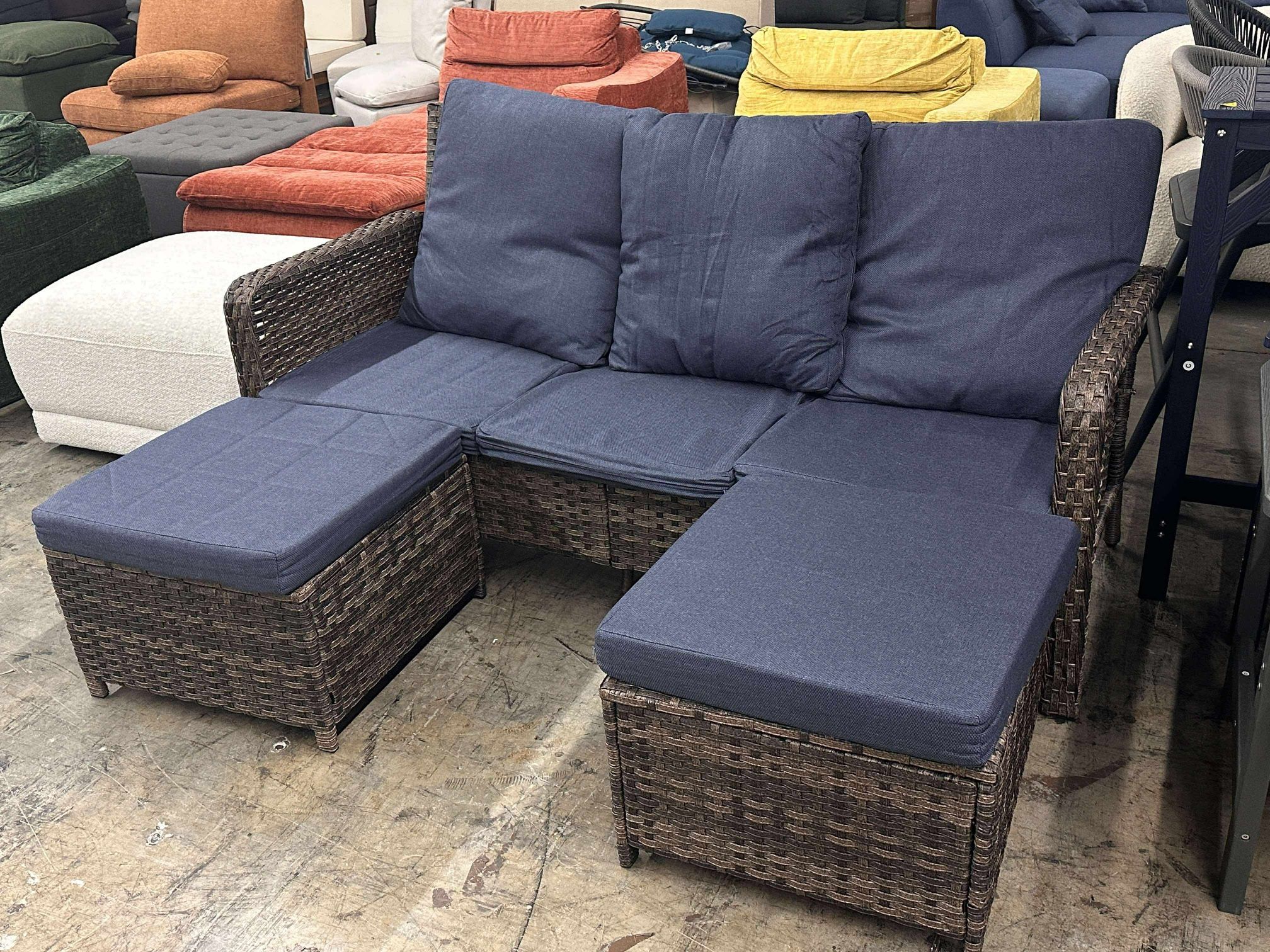 Patio Furniture Ottoman Loveseats