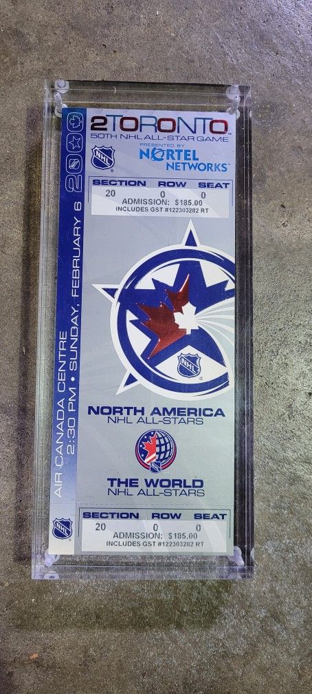 2TORONTO 50th NHL All-Star Game Tickets