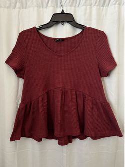 Maroon blouse (L)