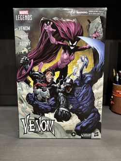 Marvel legends Venom 3 Pack Life Foundation Venom  Agony and Riot