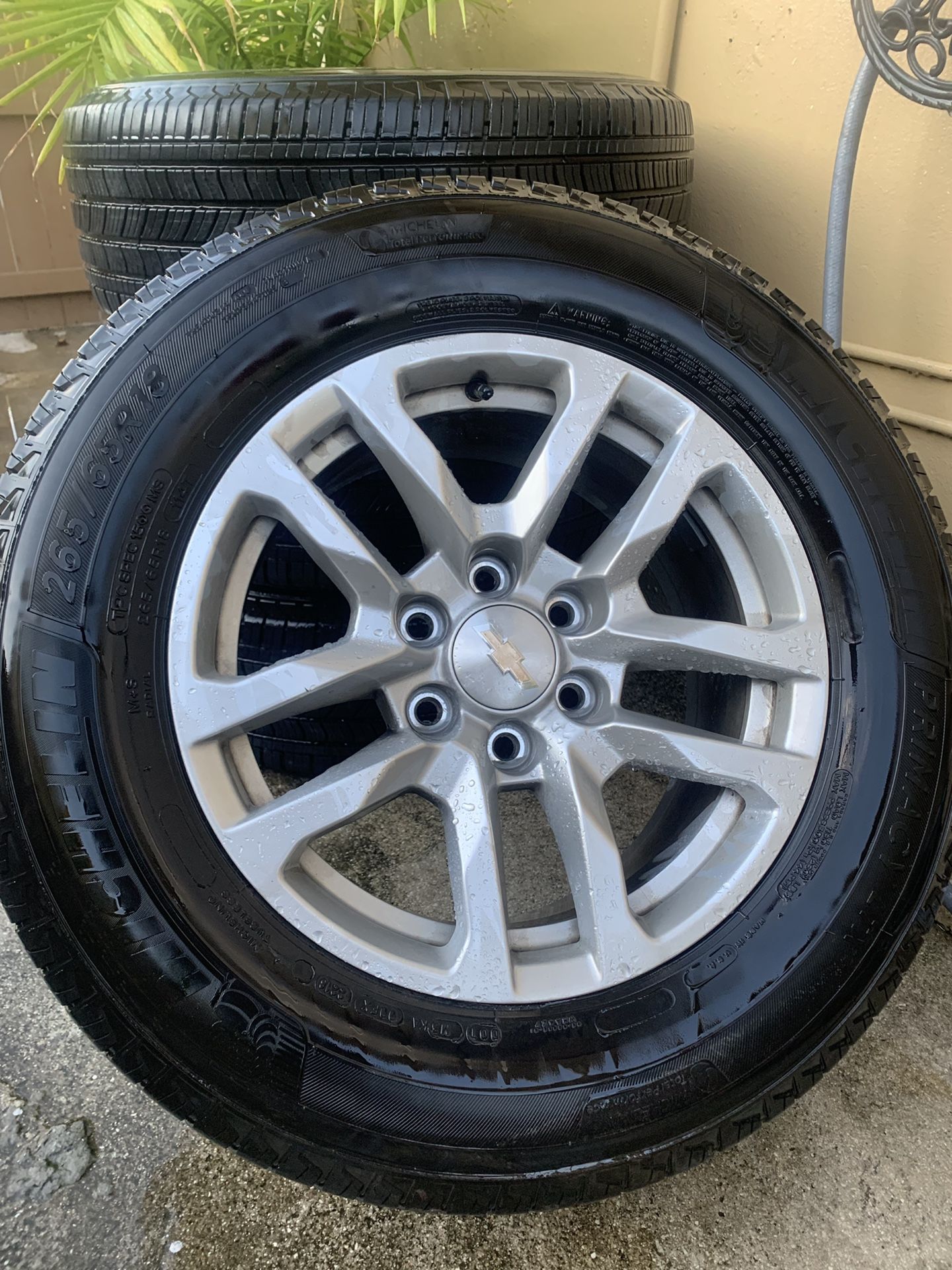 2019 18” Silverado wheels+tires for Sale in Miami, FL - OfferUp