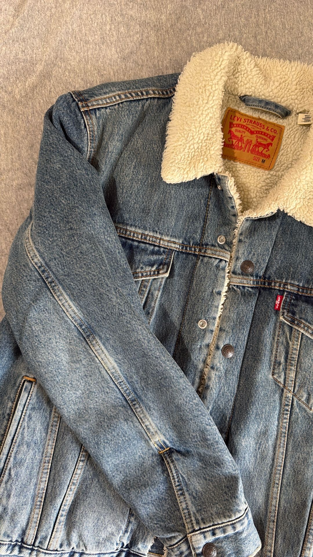90s Sherpa Jean Jacket