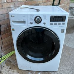 LG WASHER  FRONT LOADER WHITE ELECTRIC WORKING GREAT TRABAJAN BIEN