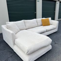 Beige Sectional Sofa Couch 