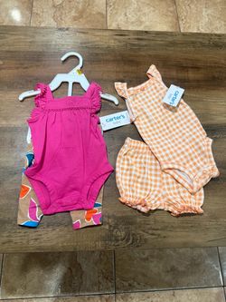 Carter's Baby Girl Bodysuit Set — 2 Outfits