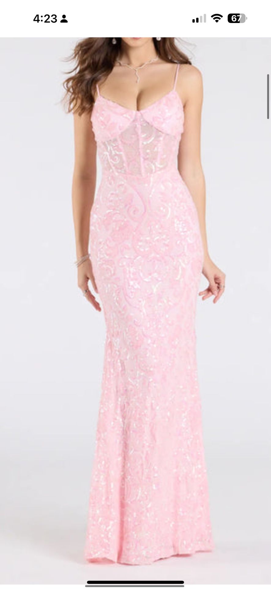 Windsor Pink Mermaid Dress
