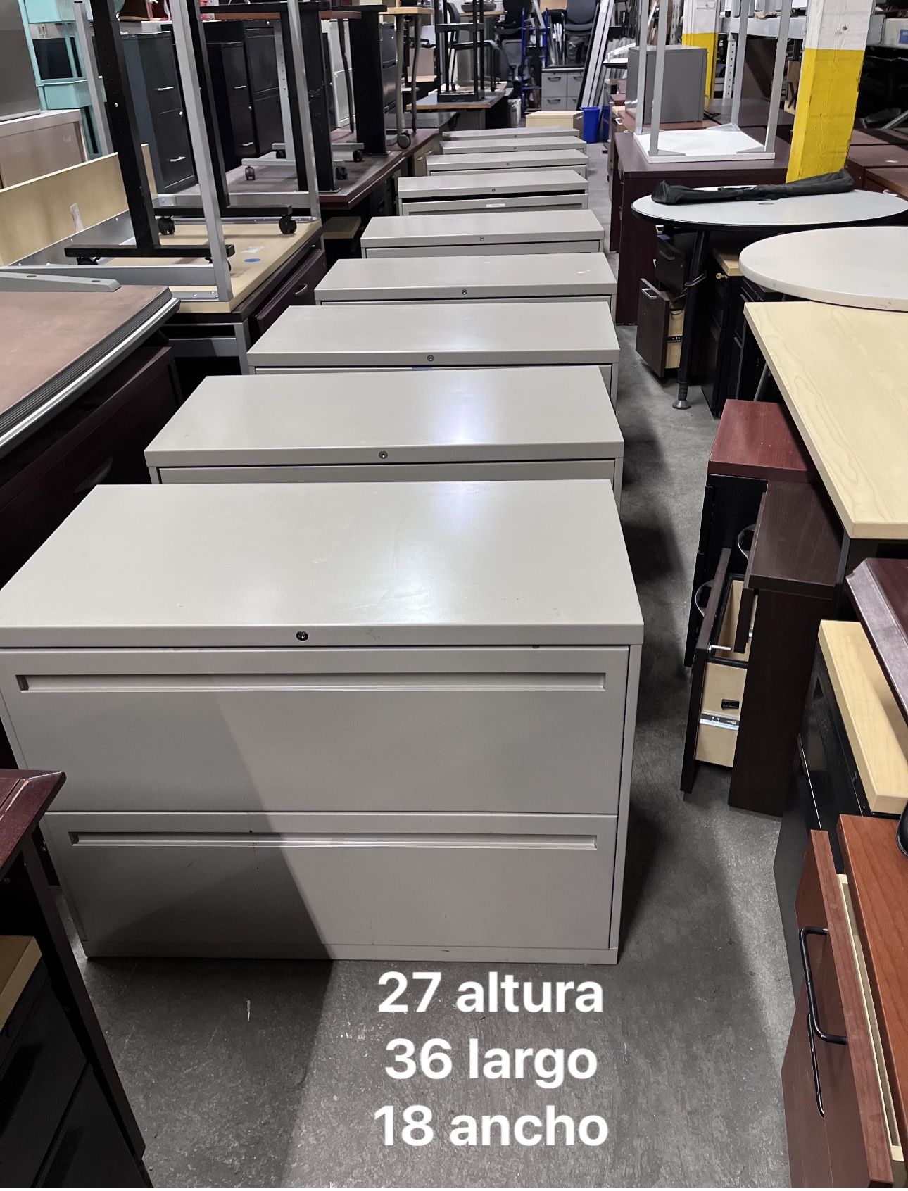 Metal Filling Cabinets Lateral & Vertical Diff Sizes