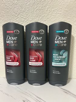 Dove men body wash