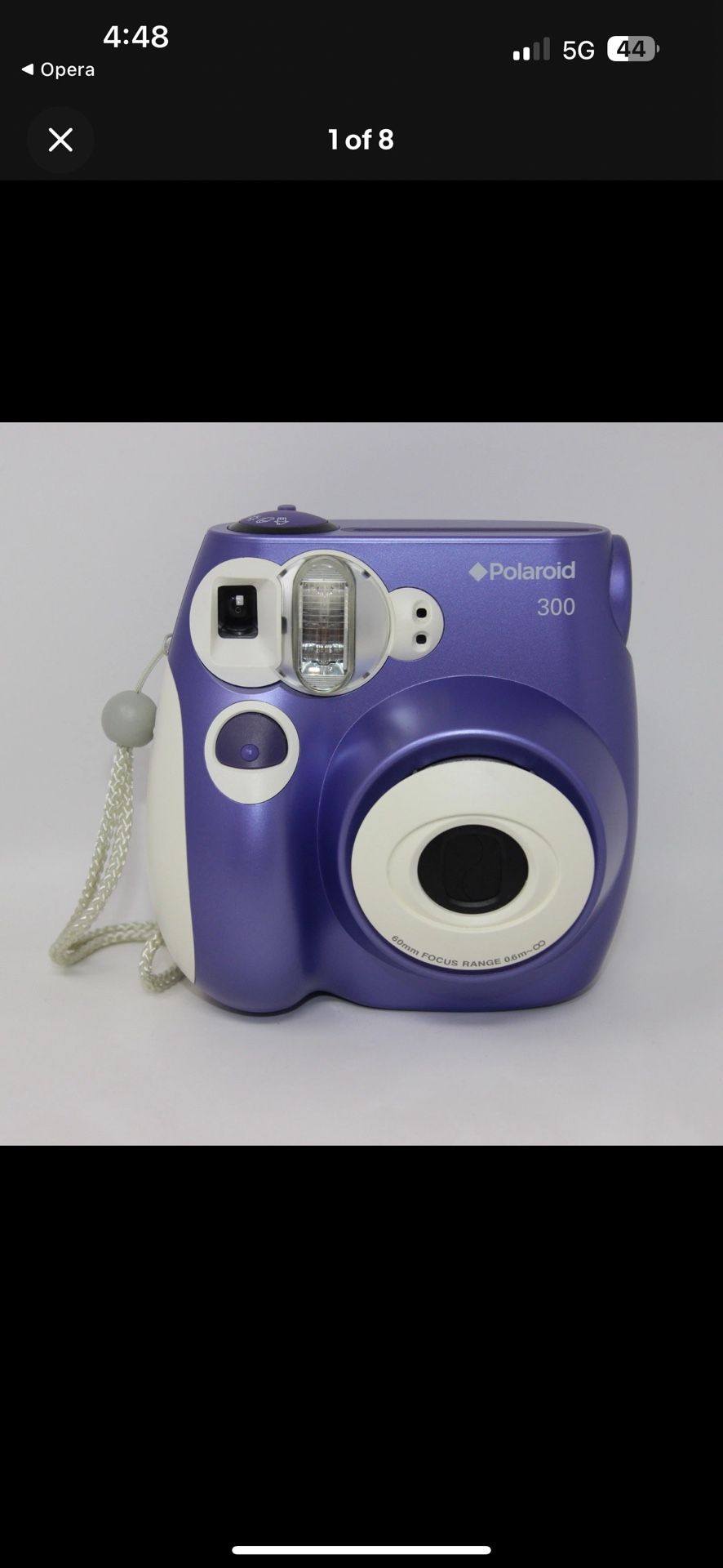Polaroid 300 Instant Film Camera - Purple - Tested & Working