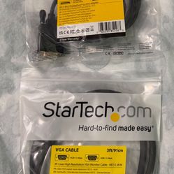  Display Port Adapter (6') And VGA Cable (3')