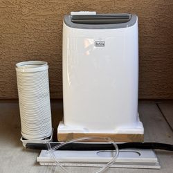 2024 BLACK+DECKER 8,000 BTU Portable Air Conditioner up to 350 Sq. with Remote Control, White