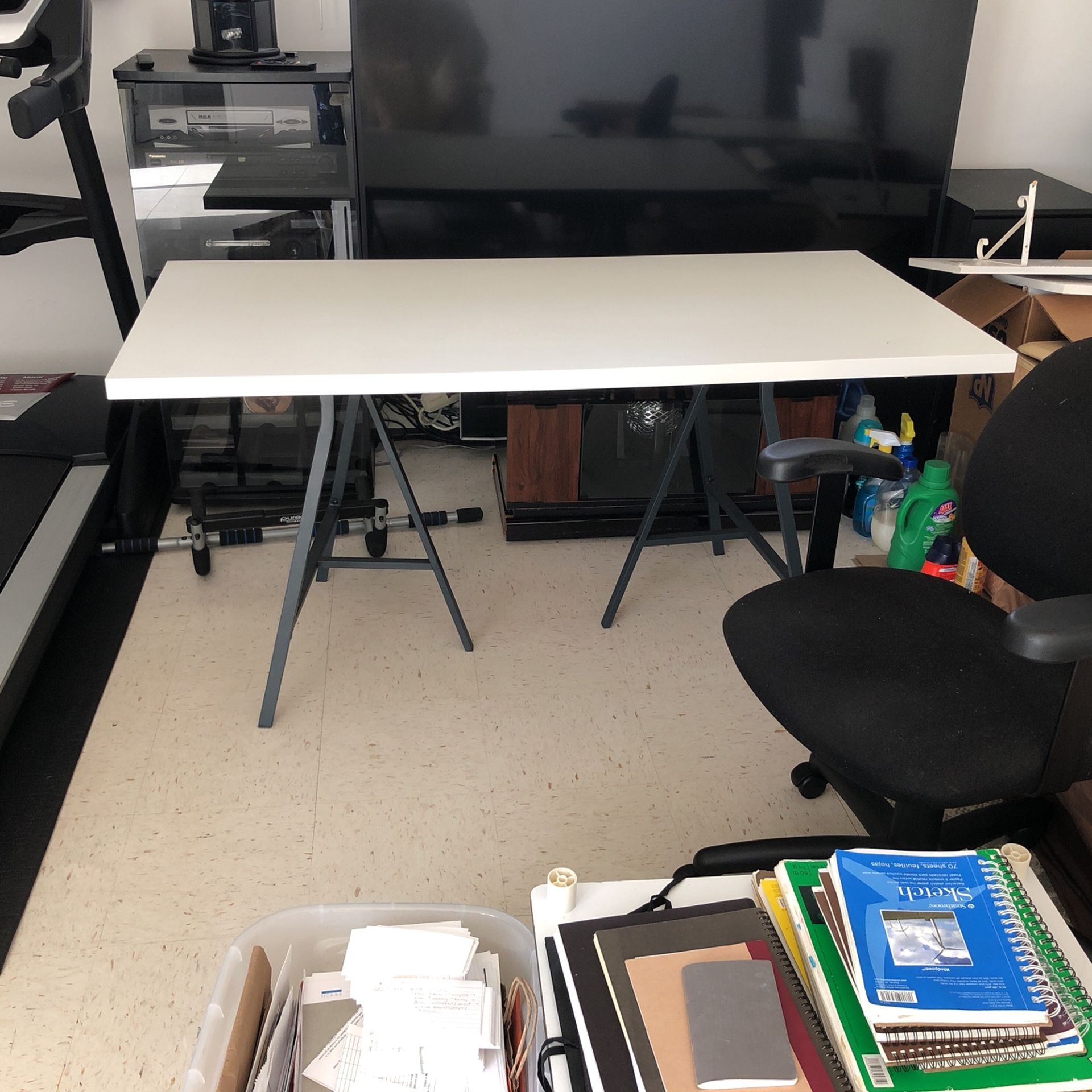 30”/60”white Drafting Table 