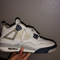 7.5 Mens Jordan 4 Retro Midnight Navy 