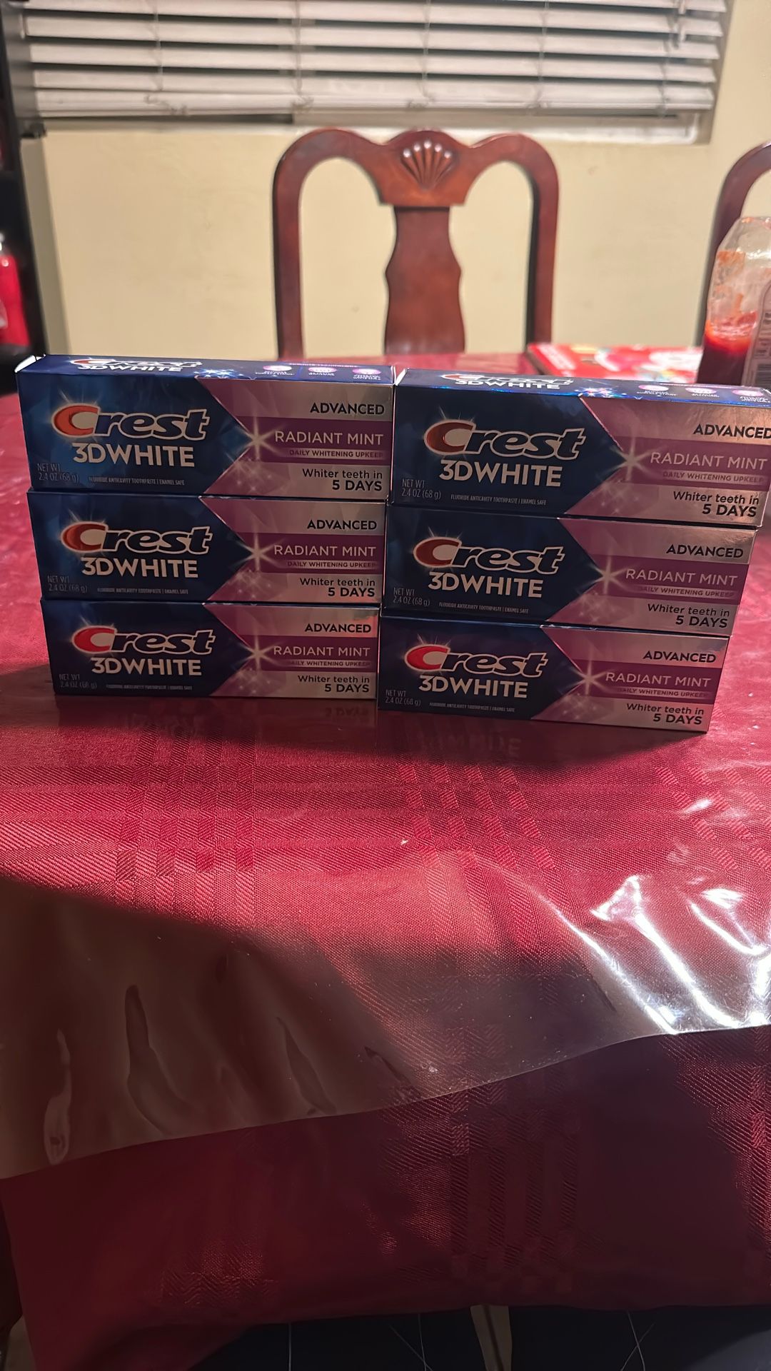 6 Packs For Crest 3D Toothpaste-NEW