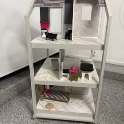 *YES AVAILABLE* KidKraft Mansion Wooden Dollhouse 360-Play with Wheeled Base