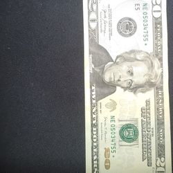 $20 Star Note Bill