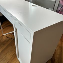 White Desk (ikea) 40 Body Mirror $35  Small Lamp $5