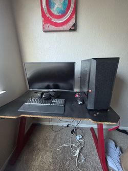 Cyber power gaming pc and gaming monitor