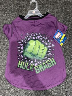 Marvel Hulk Smash Dog T Shirt Size XL