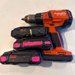 Hilti drill and battery