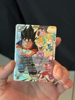 Vegito st01 070 dragonball fusion world super alternate art trading card
