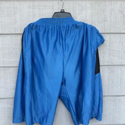 Men Leehanton Shiny Dazzle Basketball Short color Blue size 3XL 