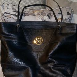 SCHEDRAUI Bovine Leather & 14K Gold Plated Hardware 