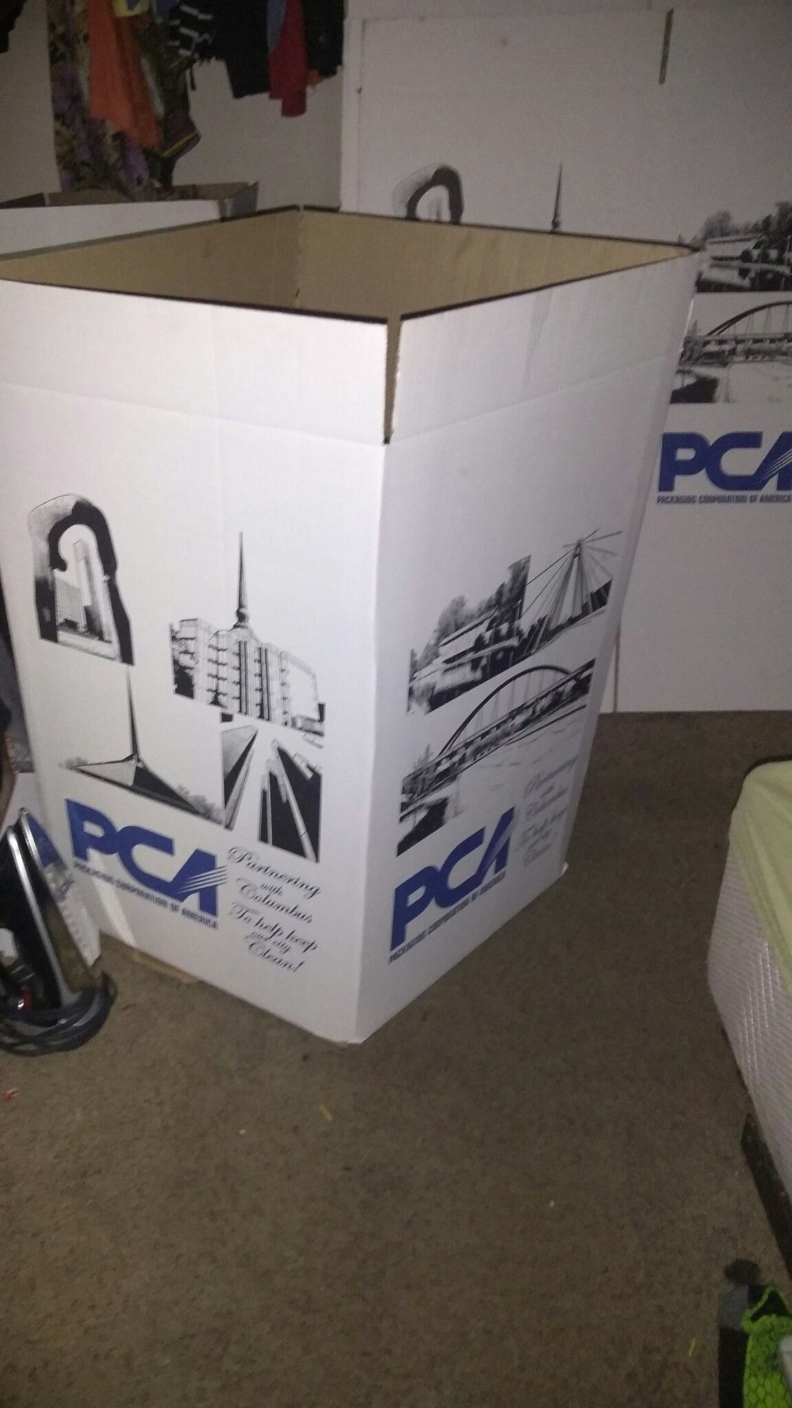 4 big moving boxes PCA new
