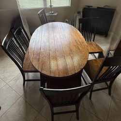 Hardwood Dining Set ❗️Marked Down To SELL - Willing To Neg ❗️