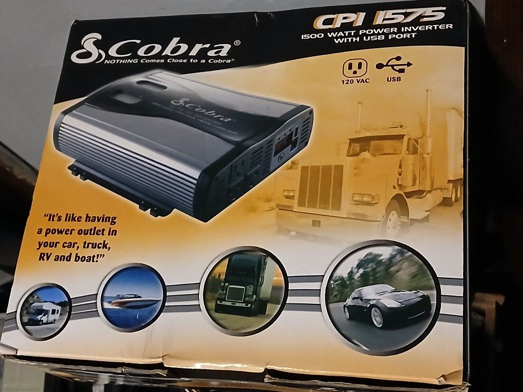 Brand New Cobra 1500a Power Inverter $130firm Price Pickup Only Serious Buyers Please Yes It Is Avaliable 
