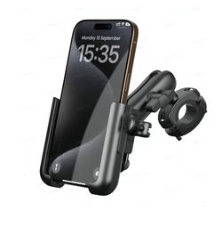 Lamicall All Metal Motorcycle Phone Mount - [Anti Shake] [Extendable Arm] Bike Phone Holder Handlebar Clamp, Bicycle Cell Phone Mount, 4.7-7.2" Phones