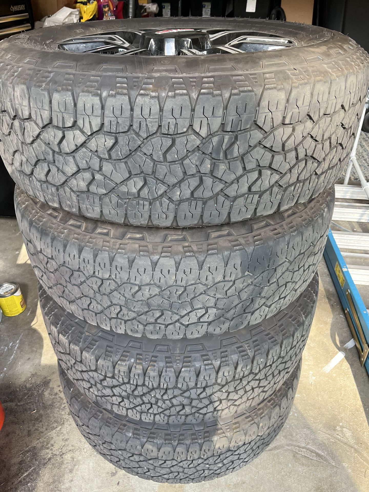 Set Of GMC Sierra 2500 AT4 Wheels And Tires for Sale in Edgewood, WA