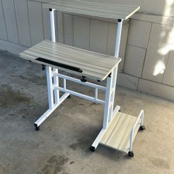 Adjustable Rolling Desk