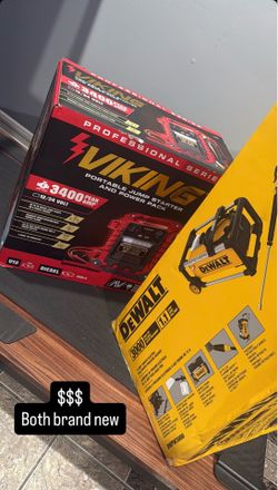 Pressure washer & jump starter