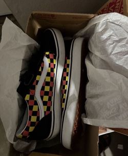 Vans old skool V Neon glow Checkerboard Sneakers